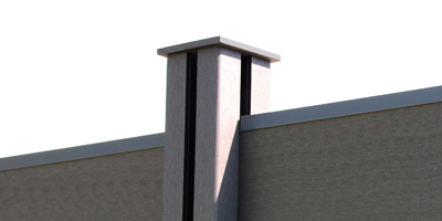 poteau pour claustra avec capuchon amenagement jardin exterieur