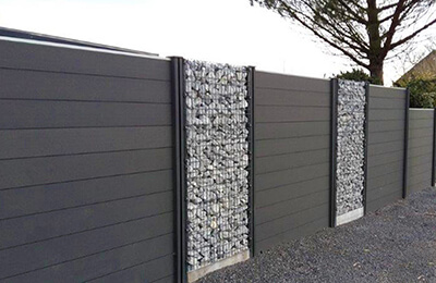 Clôture gabion DELCLO® avec pierre