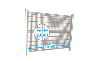 Panneau rigide 5 mm de 2m50 de long