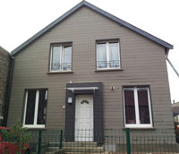 facade en bardage composite