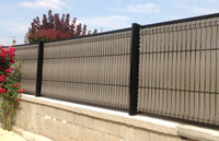 cloture kits ocucltants en composite couleur camel