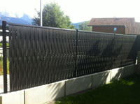 cloture occultante en bois composite