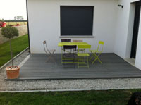 terrasse composite piscine bois imputrescible