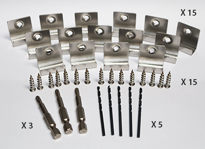 kit de démarrage pour pose terrasse composite